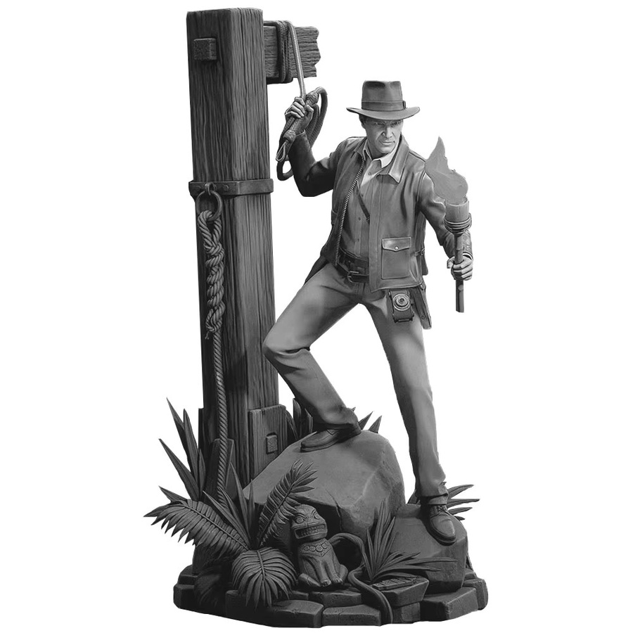 Fedora Adventurer Unbemalter Harzmodellbausatz, Maßstab 1:16, DIY-Abenteurer-Sammelfigur zum Malen und Präsentation - Bild 2