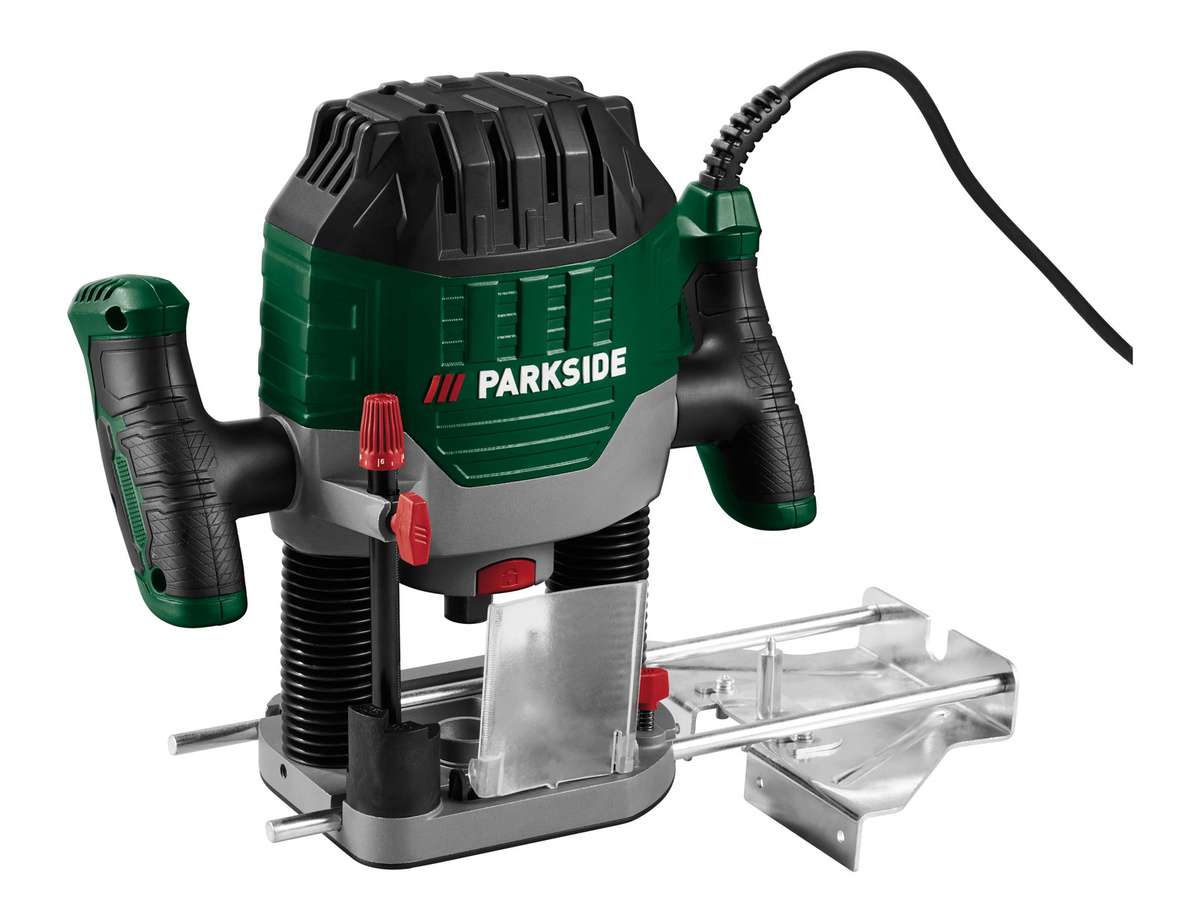 Parkside Oberfräse POF 1200 F5 in Grün mit 1200 Watt und 6 mm Aufnahme - Bild 3