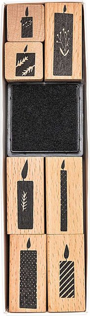 Rico Design Paper Poetry Stempelset Nostalgic Christmas Kerzen - Bild 2
