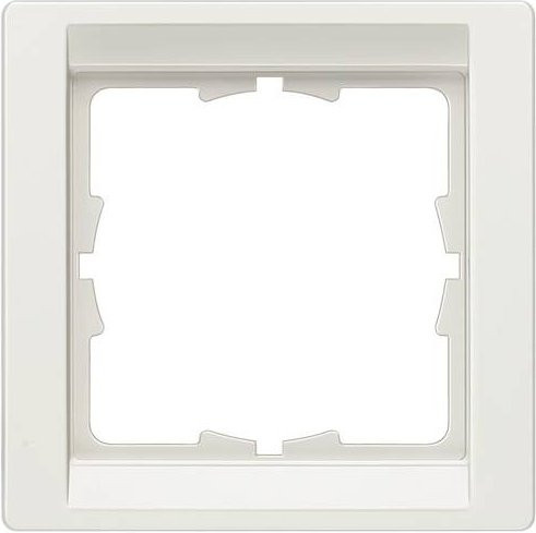 Siemens Schalterprogramm Delta Metallic 1fach Zwischenrahmen in Silber und Weiß 5TG13261 - Bild 1