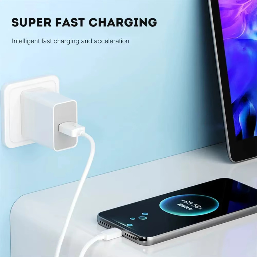 NNBILI 3er-Set USB Typ C Kabel 6A für superschnelles Laden und Datenübertragung in Weiß - Bild 2