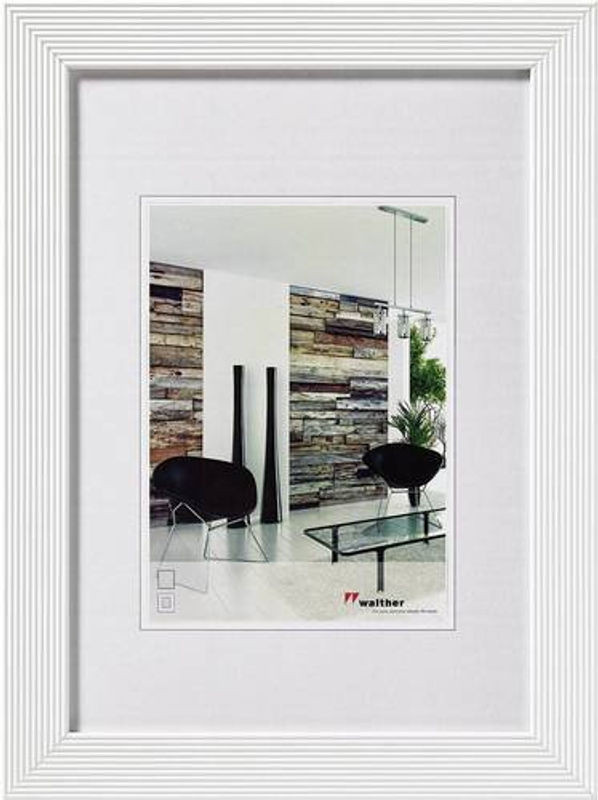 Walther Design Grado Bilderwechselrahmen aus Holz in Weiß B/H: 18 x 24 cm - Bild 1