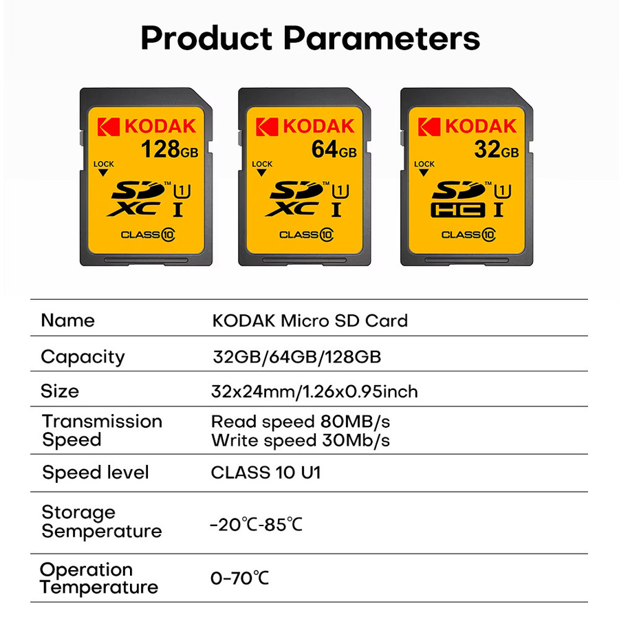 Kodak High Speed Class 10 SD Speicherkarte SDHC SDXC für deine Kamera - Bild 5
