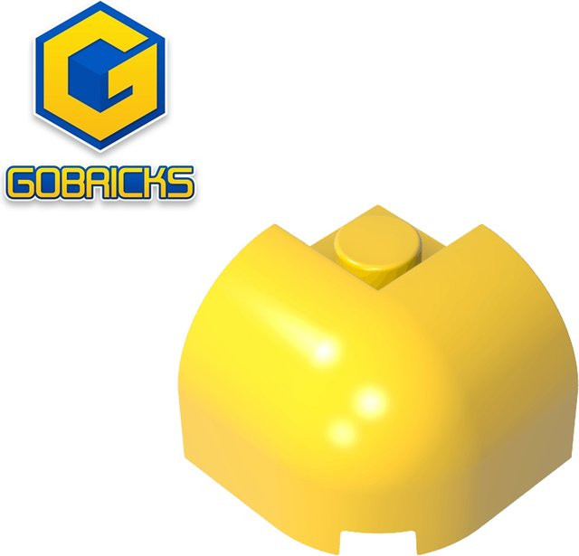 Gobricks GDS-2181 Ziegel gebogen 2 x 2 x 1 1/3 mit gebogener Oberseite, Ecke, Zubehör - Bild 1
