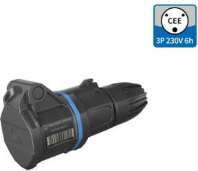 Walther Werke CEE NEO Kupplung 16A 3P 6h IP54 in Blau und Schwarz aus Kunststoff FW311306SK - Bild 1