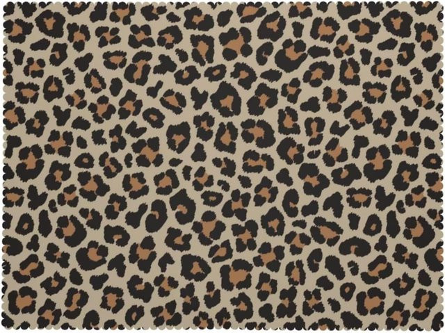 Waschbare Tischdecke mit Leopardenmuster von JMG Household Supplies in Braun und Beige, B/T: 160 x 260 cm - Bild 1