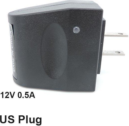 XHJ12 AC 220V auf DC 12V Auto-Zigarettenanzünder-Adapter mit EU-Stecker, Schwarz - Bild 1