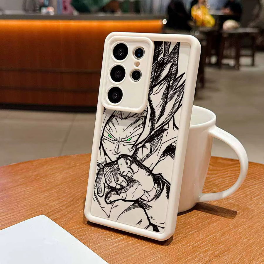 Handyhülle mit Anime Vegeta und Goku Design für Samsung Galaxy S26 S25 S24 S23 S22 S21 FE Ultra Plus Soft Cover - Bild 2