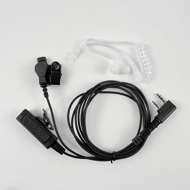 KEEPTOP Luftschlauch-Ohrhörer Headset mit PTT-Mikrofon in Schwarz für Quansheng UV-K5 K6, Baofeng UV-5R BF-888S und UV-5RH Funkgeräte - Bild 1