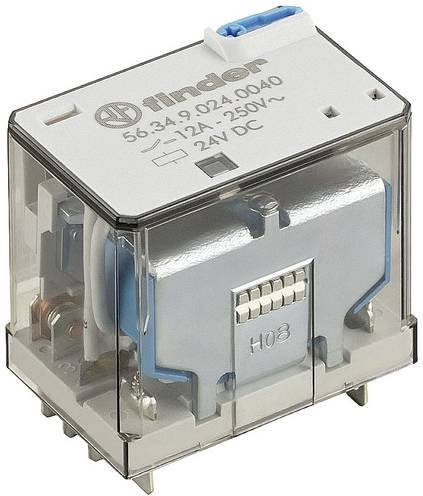 Finder Steckrelais 56.34.9.125.0040 125 V/DC 12A 4 Wechsler in Weiß - Bild 1