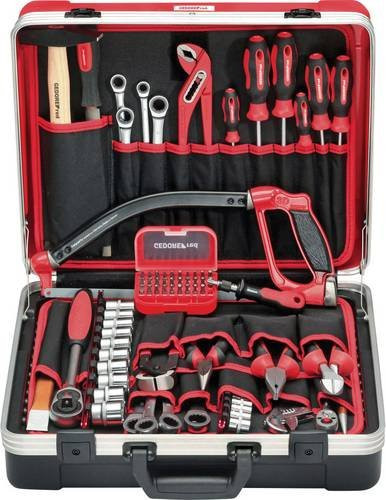 Gedore RED Werkzeugkoffer 72-teilig in Schwarz und Rot aus Aluminium, Stahl und Holz - Bild 2