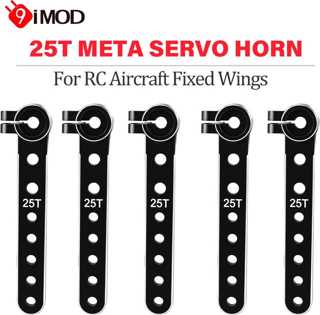 9IMOD 25T Servohorn 59 mm, Metall, Schwarz, Zubehör - Bild 1