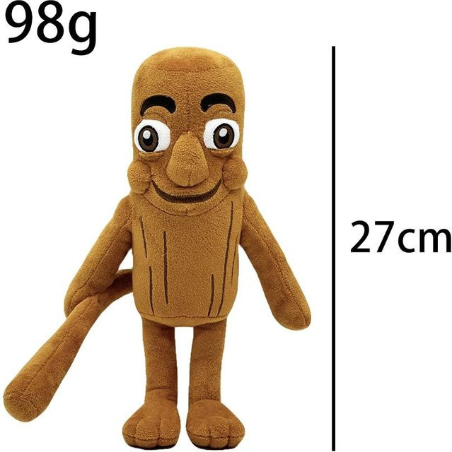 Tung Sahur Tralalero Tralala Plüschtier, 27cm, braun, ab 1 Jahr - Bild 1