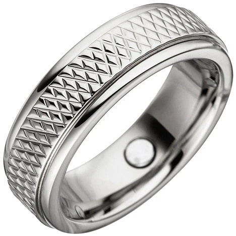 Colfem Partner Ring mit Magnet, Edelstahl, Unisex, Ringgröße 56 - Bild 1