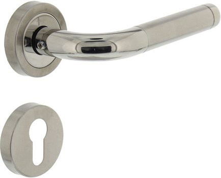 Intersteel Türdrücker Agatha in Edelstahloptik Silber mit PZ-Rosetten - Bild 1