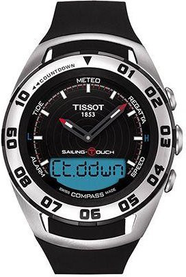 Tissot Armbanduhr, Quarz, Edelstahlgehäuse, 45 mm, Herren, Schwarz - Bild 1