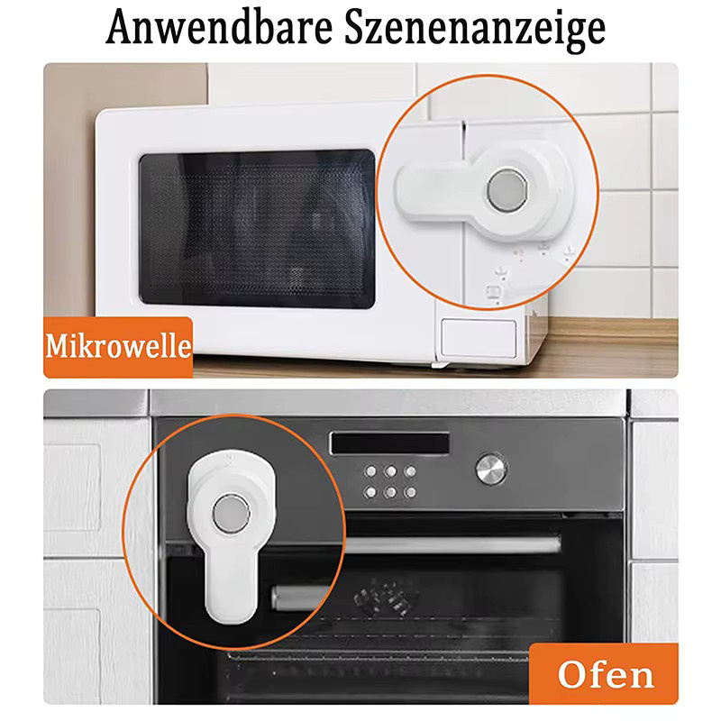 Baby-Sicherheits-Ofenschloss in Weiß zur Sicherung von Ofentüren - Bild 3