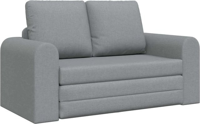 vidaXL Klappsofa Bett Hellgrau mit Stoffbezug und Massivholzrahmen B/T/H: 148 x 71 x 83 cm - Bild 1