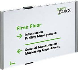 Info Sign Türschild DIN A4 quer in Silber und Weiß, B: 29,7 cm, H: 21,0 cm - Bild 1