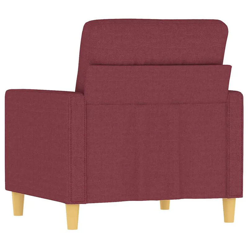 Modern Sessel von Vidaxl in Rot mit Stoffbezug und Metallgestell, Breite: 60 cm - Bild 6