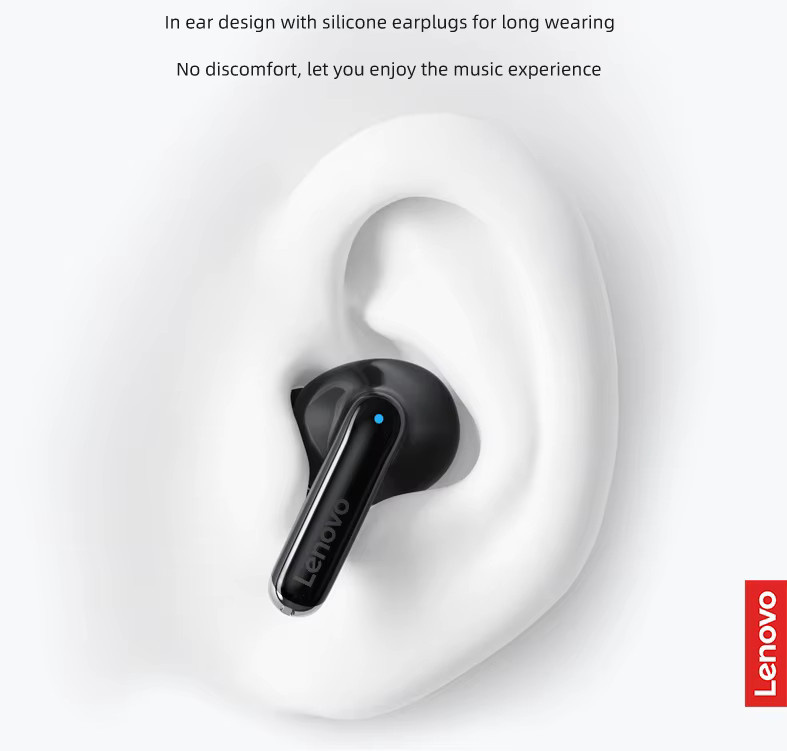 Lenovo XT88 True Wireless Bluetooth 5.3 Kopfhörer mit High Fidelity Sound und Mikrofon in Weiß - Bild 4
