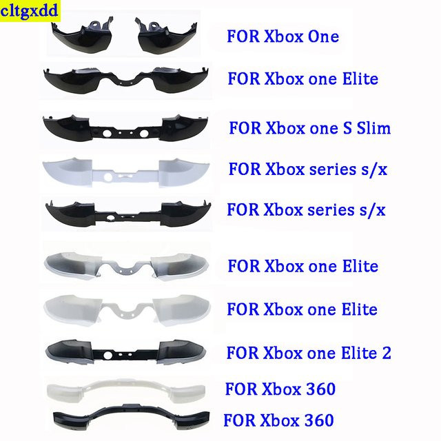 CLTGXXD Modifikationskit für RB LB Bumper Trigger-Tasten in Schwarz für Xbox One S Elite, Elite 2, Xbox Series X S und Xbox 360 Controller, 1-5-teilig - Bild 1