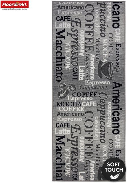 Floordirekt Teppich-Läufer Coffee modern abstrakt Grau - Bild 1