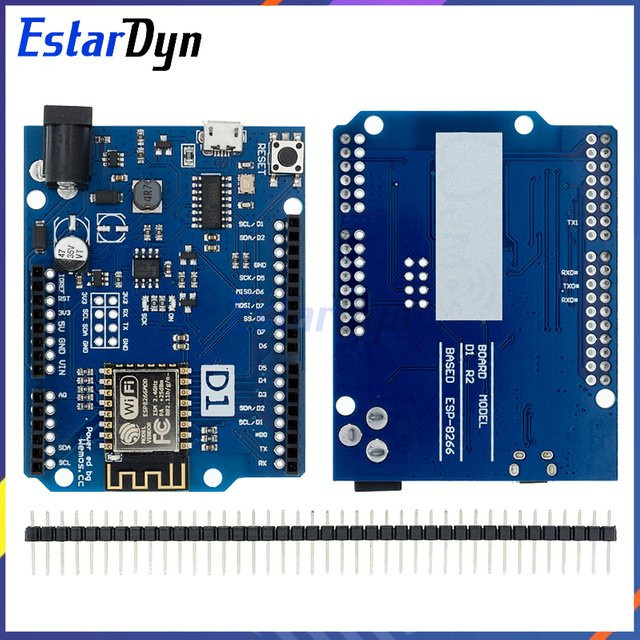 Estardyn WeMos D1 R2 WiFi Uno ESP8266 NodeMCU Kompatibel Blau - Bild 1