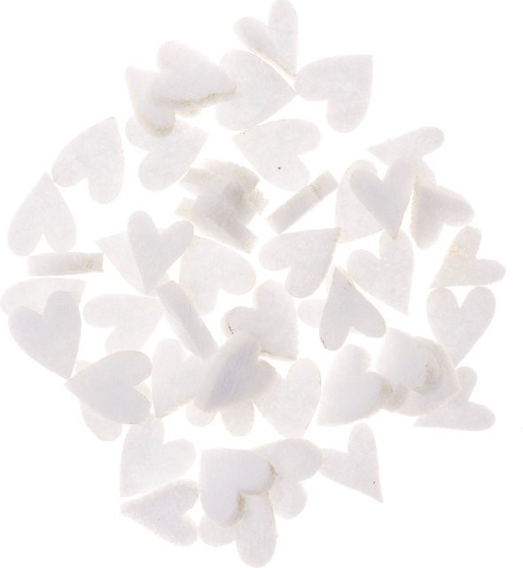 Rico Design Filzstreu Herz in Creme, 24 Stück - Bild 1