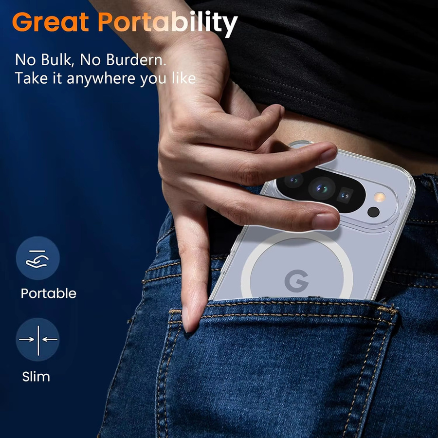 Transparente magnetische TPU-Schutzhülle für Google Pixel 8 9 10 Pro XL und weitere Modelle mit MagSafe Kompatibilität - Bild 6