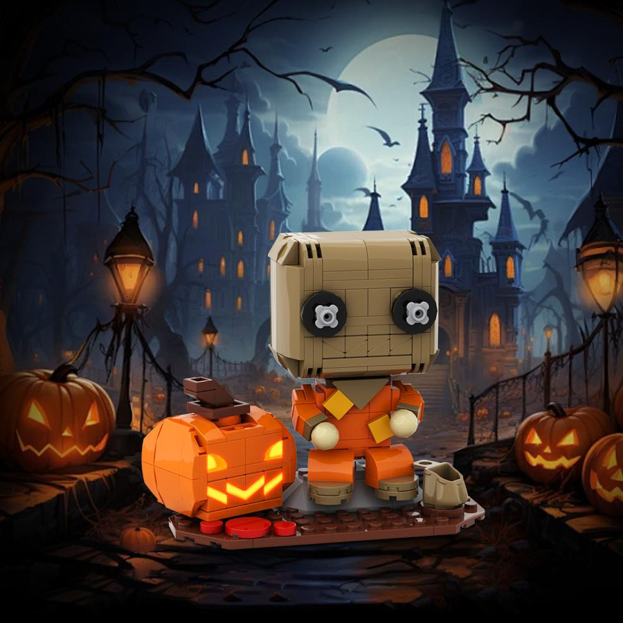 MOC Halloween Kürbis, Bausteine Modell, ab 14 Jahren - Bild 2