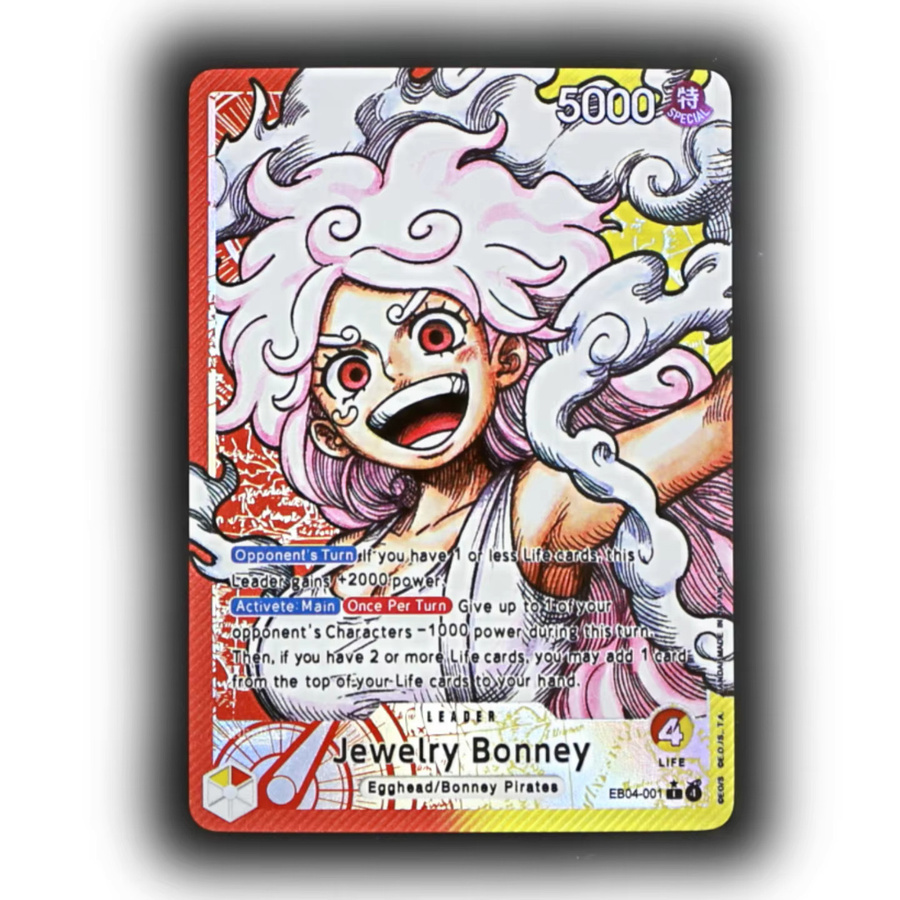 Bandai One Piece Schmuck-Bonney Englische Führerkarte, Folienveredelt, Rot-Gelb - Bild 4