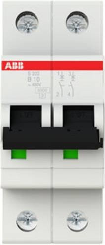 ABB S202-B10 Leitungsschutzschalter 2-polig 10A weiß - Bild 1