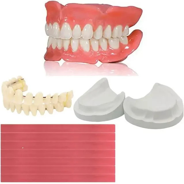 NEWLLEXX Zahnersatz DIY Kit, Wachsstreifen, Harz, Dentulin - Bild 1