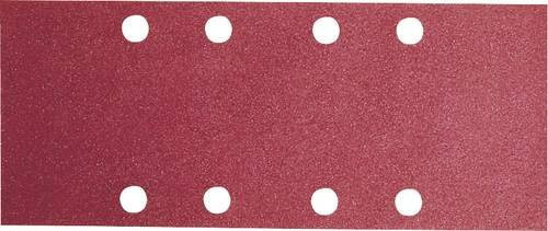Bosch Schwingschleifpapier mit Klett, gelocht, Körnung 180, rot, B: 23,0 cm x H: 9,3 cm, 10 Stück - Bild 1