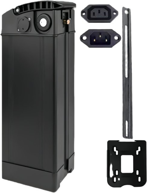 Haiba Lithium-Ionen-Akku Faltbares Modell Schwarz für 36V und 48V/52V mit Kapazitäten von 20Ah, 30Ah oder 40Ah - Bild 1