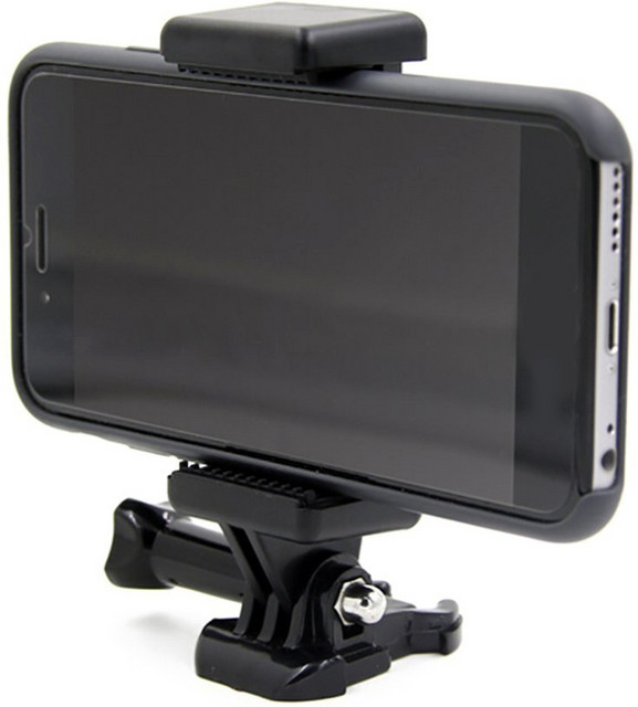 Wrumava Tragbare Kamera Halterung mit 1/4 Zoll Schraubloch und Smartphone Clip Stativ Adapter in Schwarz - Bild 1
