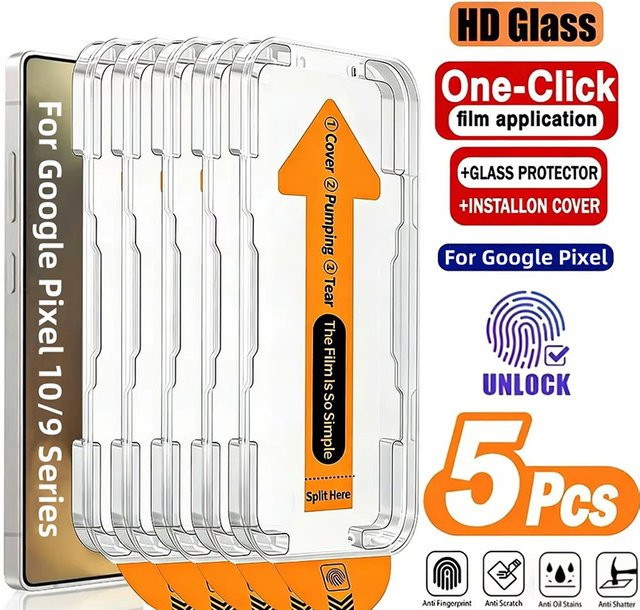 NMEGOU Displayschutz aus gehärtetem Glas für Google Pixel 10 9 Pro XL 8 7 6A 7A 8A 9A 10A 10Pro 9Pro transparent - Bild 1
