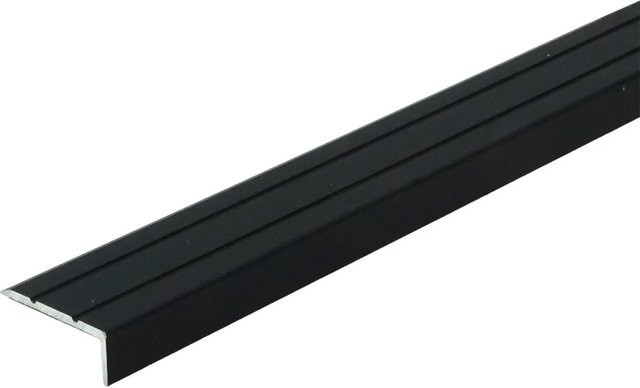 Döllken Abschlussprofil aus Aluminium selbstklebend Schwarz B: 25 mm, H: 10 mm, L: 1000 mm - Bild 1