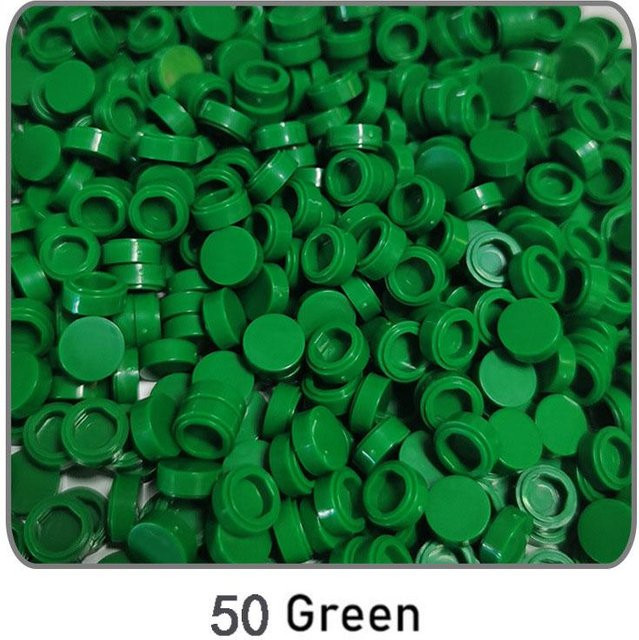 1000 Stück Fliese 1x1 Rund DIY Bausteine Ziegel, 1000-teiliges Set, ab 14 Jahre - Bild 1