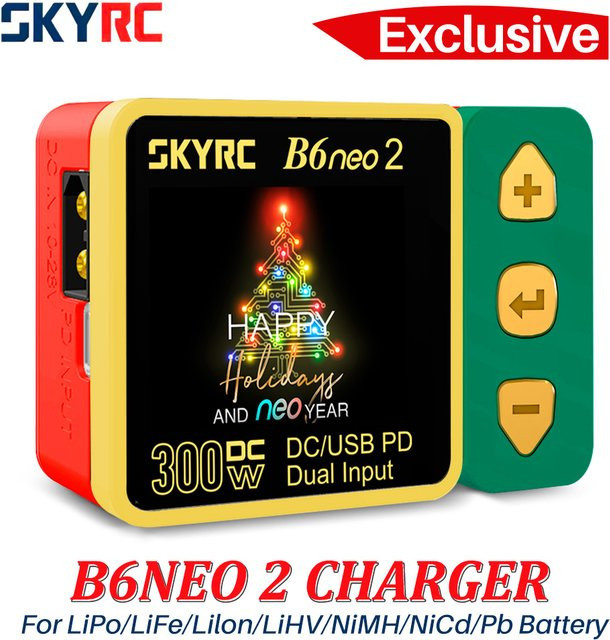 SKYRC B6neo 2 Smart Charger Smart-Ladegerät mit DC 300 W und PD 80 W via USB-C - Bild 1