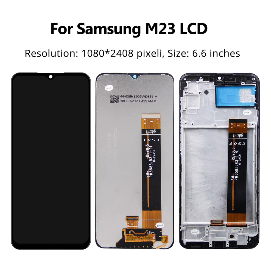 Samsung Galaxy M23 LCD Display mit Touchscreen Digitizer Ersatz und Rahmen in Schwarz - Bild 5