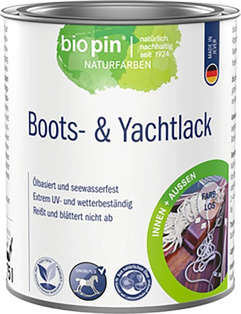 Biopin Marine Bootslack Farblos hochglänzend 750 ml - Bild 1