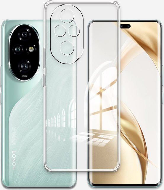 Stoßfeste Silikon Schutzhülle für Huawei Honor 200 und Honor Lite in Transparent - Bild 1