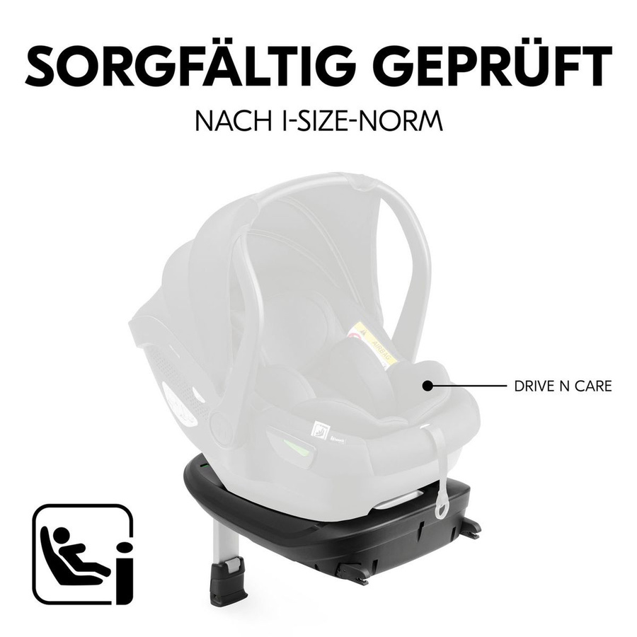 Hauck Isofix-Basisstation Drive N Care Base für Babyschalen in Schwarz - Bild 2