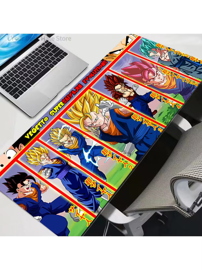 Bandai Dragon Ball Z Gaming-Tastaturunterlage und Mauspad in Multicolour für PC und Laptop - Bild 2