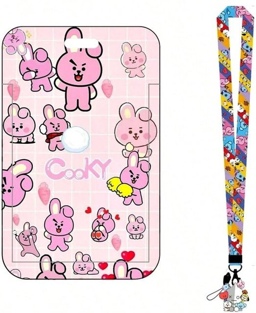 LINE FRIENDS BT21 Schlüsselanhänger mit ABS-Kartenhalter, Unisex - Bild 1