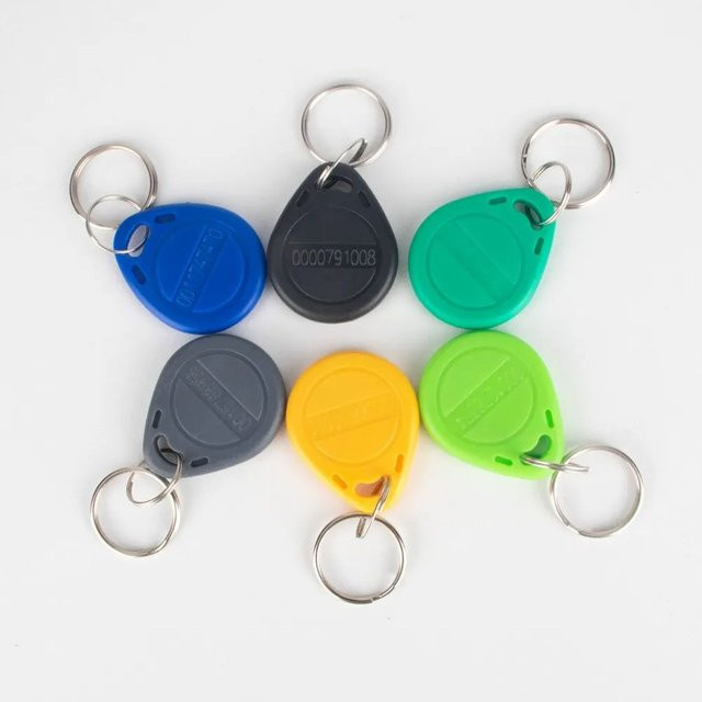 5YOA RFID-Schlüsselanhänger 125 kHz TK4100 EM4100 Proximity Smart Secure Access Control ID Token Tag, 100 Stück, mehrfarbig - Bild 1