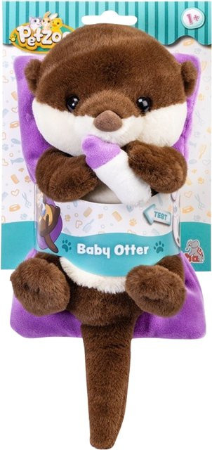 Simba PetZoo Baby Otter, Kuscheltier, 28cm, ab 1 Jahr - Bild 1