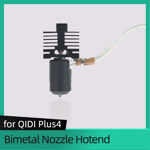 QIDI Tech Bimetalldüse Hotend 0,4 mm für QiDi Plus 4 3D-Drucker, Schwarz - Bild 1
